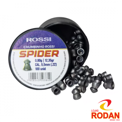 Chumbinho Rossi SPIDER 5.5mm Embalagem com 100 unidades - Cód. 1784